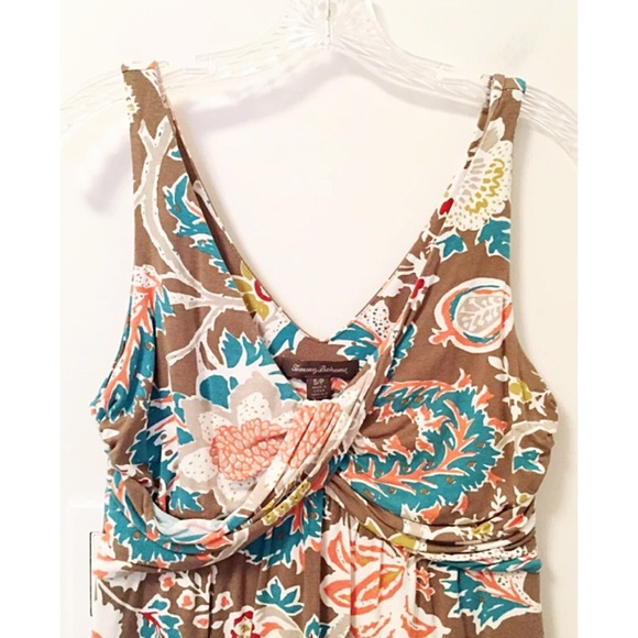 TOMMY BAHAMAS Ruched Floral Multi Col Tank Top - Picture 4 of 6